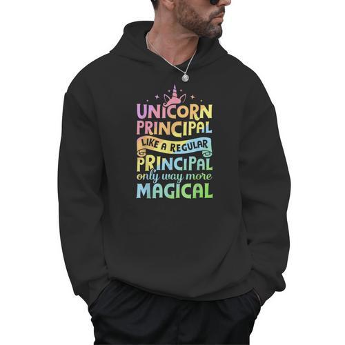 Unicorn Principal Back To School Teacher Appreciation Men Hoodie - teacherstshirts.com UK