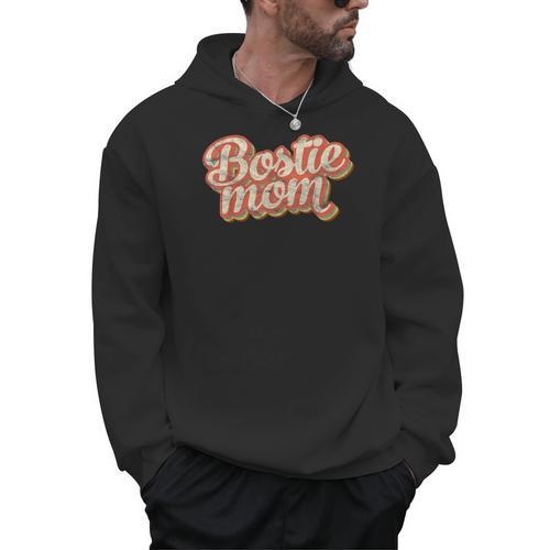 Vintage Boston Terrier Mom Dog Lover Pet Bostie Mama Men Women Girls Kids Men Hoodie - Bostonterriersmerch.com
