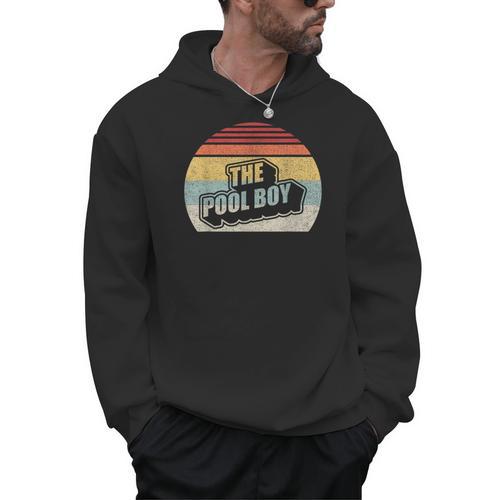 Vintage Retro The Pool Boy Men Hoodie - Bostonterriersmerch.com CA