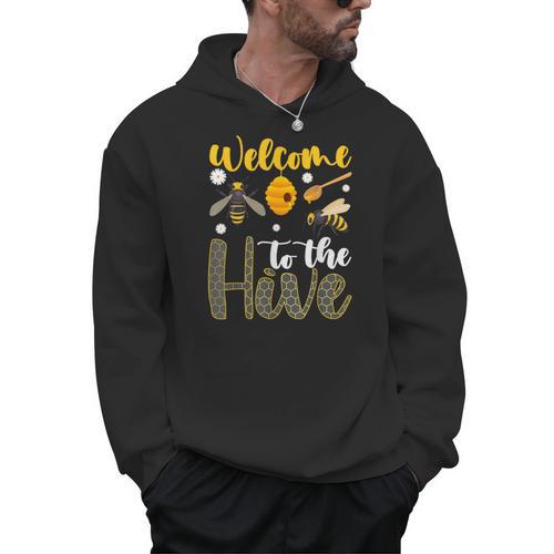 Welcome To The Hive Bee Teacher Back To School Men Hoodie - teacherstshirts.com