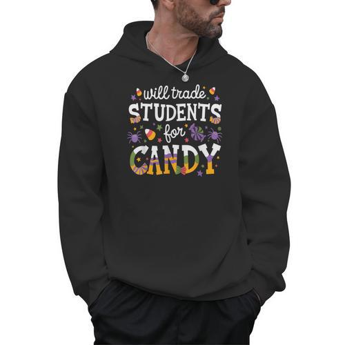 Will Trade Students For Candy Teacher Halloween Costume Tee Men Hoodie - teacherstshirts.com