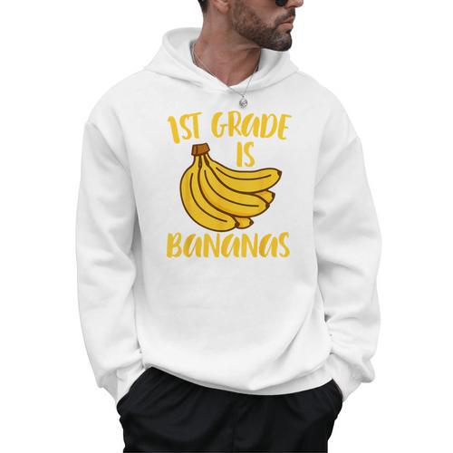 1st Grade Is Bananas Teacher Teaching Back To School Men Hoodie - teacherstshirts.com UK
