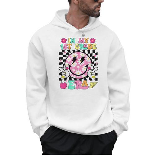 In My 1st Grade Era Smile Face Back To School Teacher Kid Men Hoodie - teacherstshirts.com AU