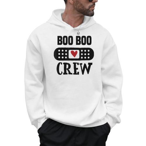 Boo Boo Crew First Aid School Nurse Day Care Teacher Men Hoodie - teacherstshirts.com UK