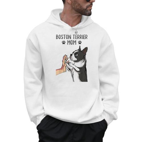 Boston Terrier Mom Dogs Mum Woman Men Hoodie - Bostonterriersmerch.com