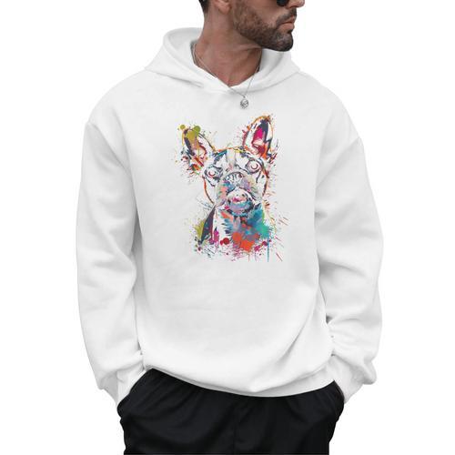 Boston Terrier Splash Men Hoodie - Bostonterriersmerch.com