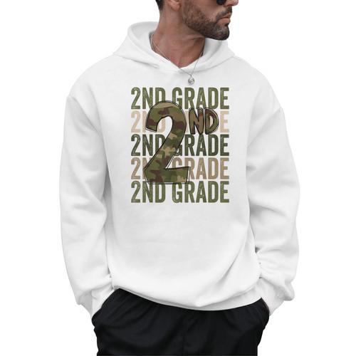 Camo Team 2nd Grade Squad Back To School Teacher Kids Boys Men Hoodie - teacherstshirts.com