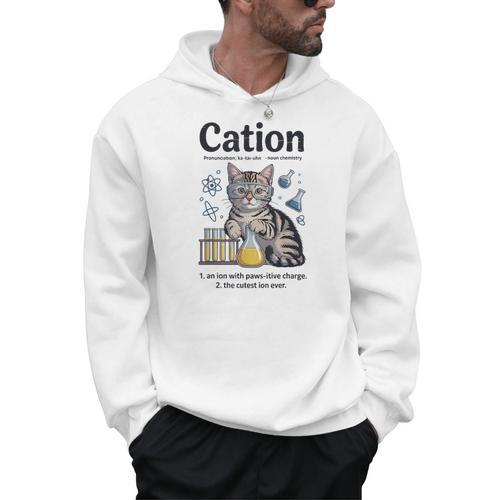 Cation Shirt Cat Science Chemistry Teacher Chemist Pun Men Hoodie - teacherstshirts.com