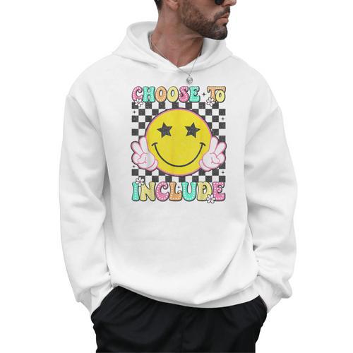Choose To Include Special Education Teacher Autism Awareness Men Hoodie - teacherstshirts.com DE