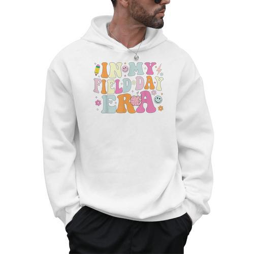 In My Field Day Era Teacher Kids Cute Groovy Field Day Men Hoodie - teacherstshirts.com AU