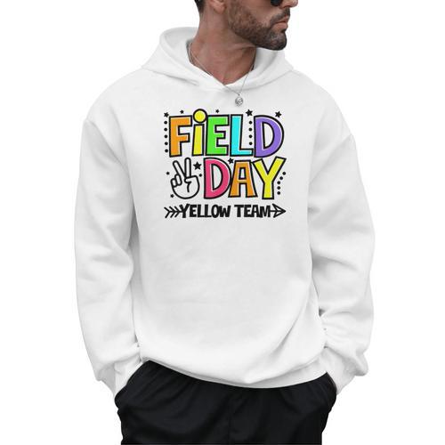 Field Day Yellow Team For Teacher Kids Field Day Games Men Hoodie - teacherstshirts.com