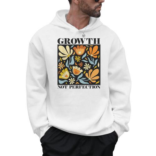 Growth Not Perfection Abstract Florals SPED Teacher Men Hoodie - teacherstshirts.com