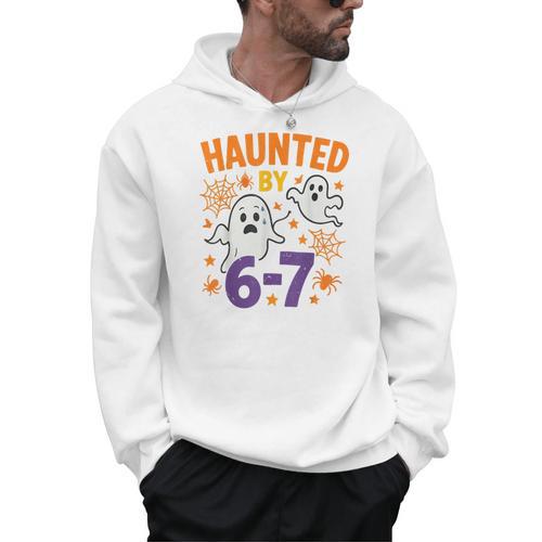 Haunted 67 Ghost Math Teacher Halloween Costume Math Pun Men Hoodie - teacherstshirts.com AU
