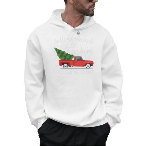Jolliest Bunch Of Teachers This Side Of The Hallway Men Hoodie - teacherstshirts.com AU