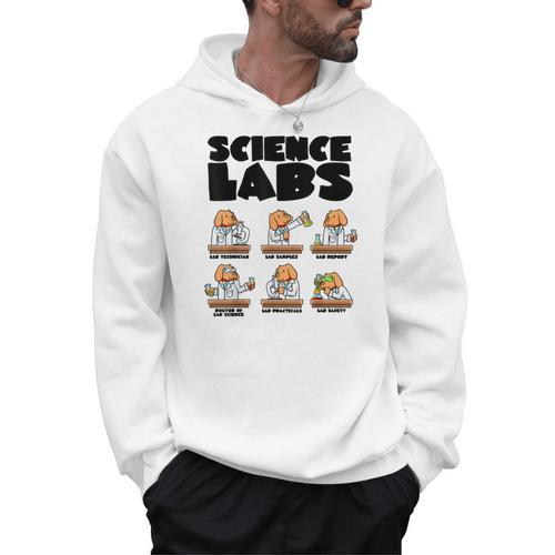 Labrador Retriever Science Labs Dog Lover Teacher Men Hoodie - teacherstshirts.com CA