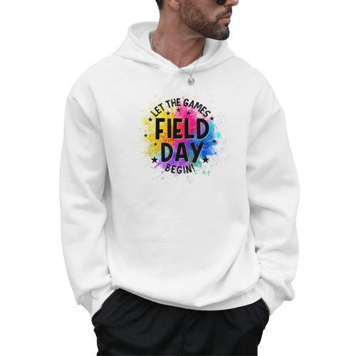 Let The Games Begin Field Day Fun Day Teachers Boys Girls Men Hoodie - teacherstshirts.com