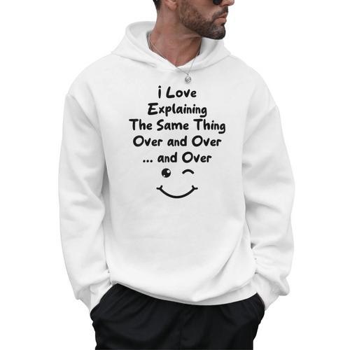 I Love Explaining The Same Thing Teacher Lie Party Men Hoodie - teacherstshirts.com UK