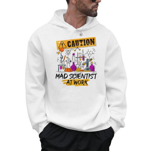 Mad Scientist Halloween Costume Science Teacher Men Hoodie - teacherstshirts.com UK