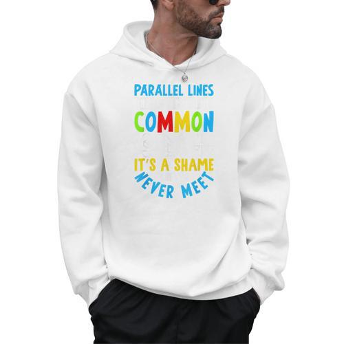 Parallel Lines Math Pun – Teacher Humor Men Hoodie - teacherstshirts.com