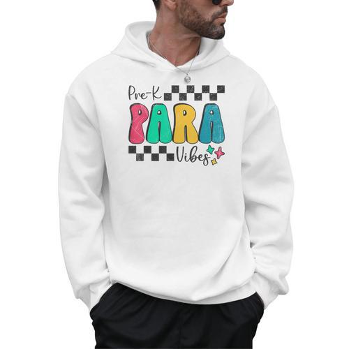 Pre-K Paraprofessional Teacher Back To School Vibes Men Hoodie - teacherstshirts.com CA