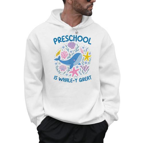 Preschool Is Whale-y Great Preschool Teacher Men Hoodie - teacherstshirts.com UK