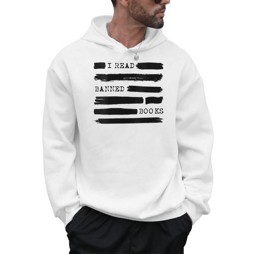 I Read Banned Books Banned Books Week Librarian Teacher Men Hoodie - teacherstshirts.com AU