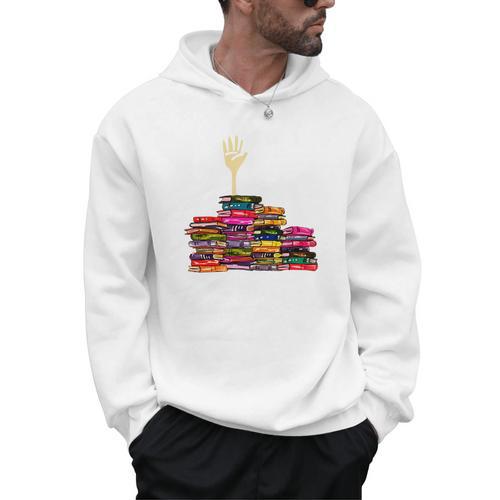 Reading Books Librarian Reader Nerd I'm Ok Teacher School Men Hoodie - teacherstshirts.com