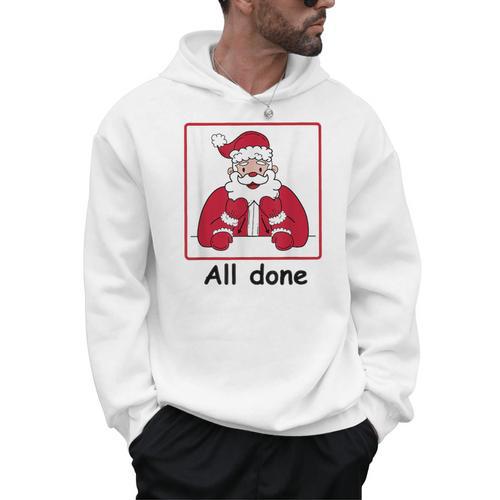 Retro All Done Christmas Special Ed Teacher Team Santa Women Men Hoodie - teacherstshirts.com AU