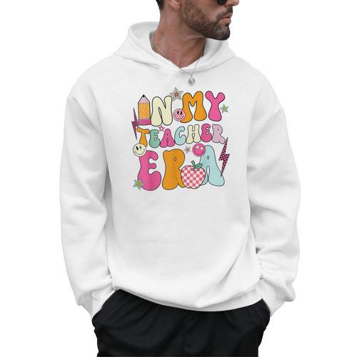 Retro Groovy In My Teaching Era Best Teacher Appreciation Men Hoodie - teacherstshirts.com DE