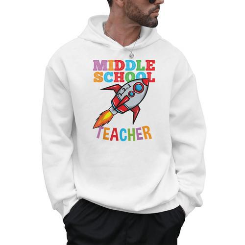 Space Middle School Teacher Back To School Men Women Kids Men Hoodie - teacherstshirts.com CA