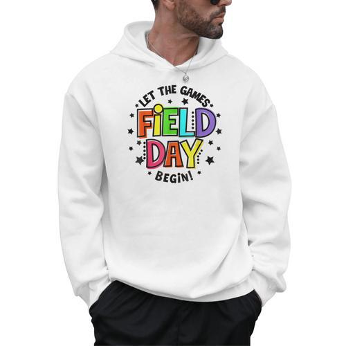 Teacher Student Field Day Let The Games Begin Field Day Men Hoodie - teacherstshirts.com