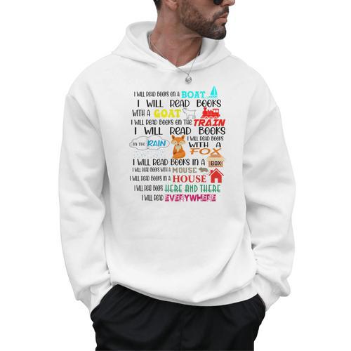 Teacher I Will Read Book On Boat Kids Women Bookworm Men Hoodie - teacherstshirts.com