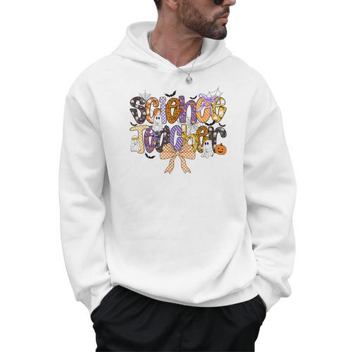 Women Spooky Science Teacher Halloween Science Stem Teacher Men Hoodie - teacherstshirts.com AU