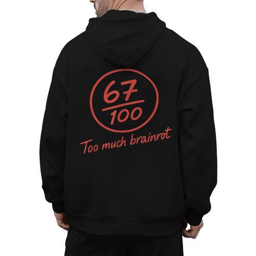 6 7 Brainrot Elementary Teacher Meme 67 Six Seven Men's Hoodie Back Print - teacherstshirts.com