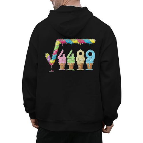 67 Ice Cream Drip Meme Square Root 4489 Slang Teacher Math Men's Hoodie Back Print - teacherstshirts.com CA