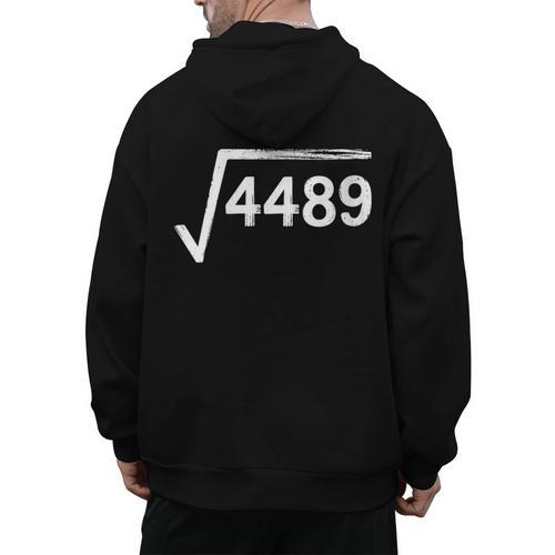 67 Meme Math Teacher Square Root 4489 Men's Hoodie Back Print - teacherstshirts.com