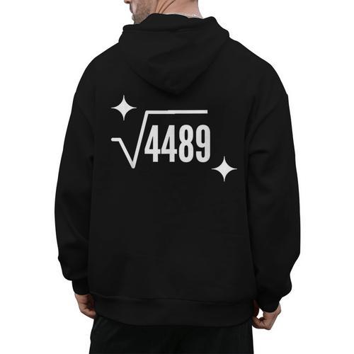 67 Meme Square Root 4489 Slang Math Teacher Men Women Men's Hoodie Back Print - teacherstshirts.com