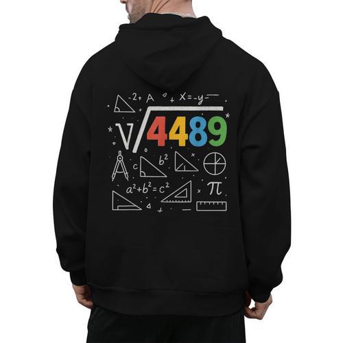 67 Meme Square Root 4489 Slang Six Seven Math Teacher Men's Hoodie Back Print - teacherstshirts.com AU