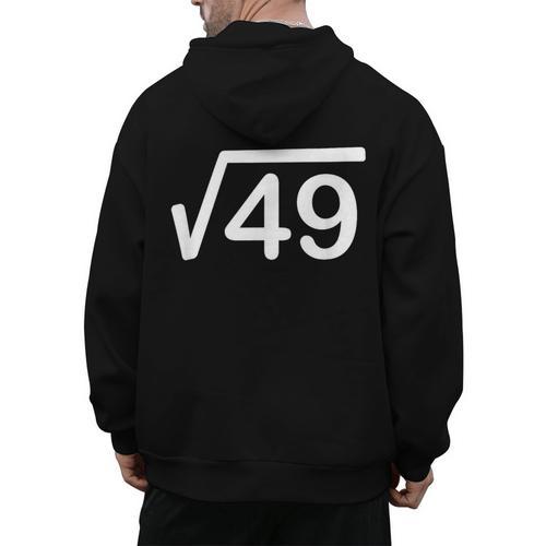 67 Six Seven Meme Square Root Couple Matching Teacher Men's Hoodie Back Print - teacherstshirts.com CA