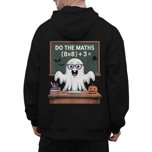67 Teacher Halloween Ghost Six Seven Meme Do The Maths Men's Hoodie Back Print - teacherstshirts.com DE