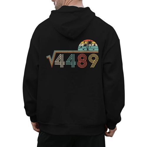 67 Vintage Meme Square Root 4489 Slang Math Teacher Men's Hoodie Back Print - teacherstshirts.com CA