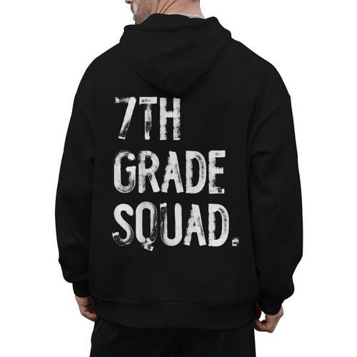 7th Grade Squad Back To School Student Teacher Men's Hoodie Back Print - teacherstshirts.com DE