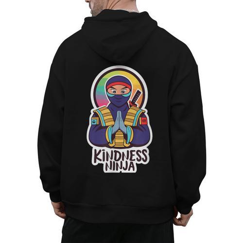 Anti Bullying Kindness Ninja School Teacher Student Men's Hoodie Back Print - teacherstshirts.com DE
