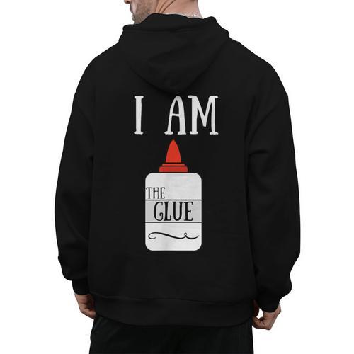 Art Teacher T-Shirt I Am The Glue Men's Hoodie Back Print - teacherstshirts.com