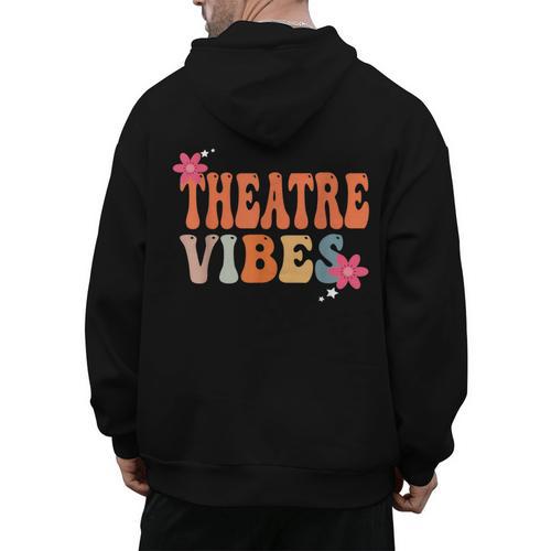 Theatre Vibes Teacher Man Women Youth Auditorium Concert Tee Men's Hoodie Back Print - teacherstshirts.com AU