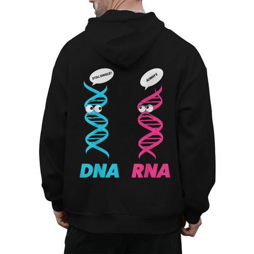 Biology Teacher DNA RNA Student Science Biologist Men Women Men's Hoodie Back Print - teacherstshirts.com DE