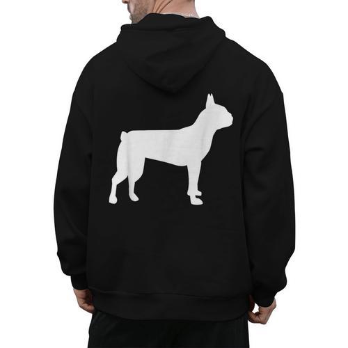 Boston Terrier Men's Hoodie Back Print - Bostonterriersmerch.com