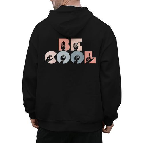 Cool Sign Language ASL Teacher Deaf People ASL Interpreter Men's Hoodie Back Print - teacherstshirts.com UK