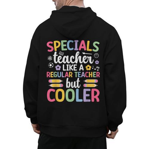 Cool Specials Teacher Specials Team Specials Squad Men's Hoodie Back Print - teacherstshirts.com AU