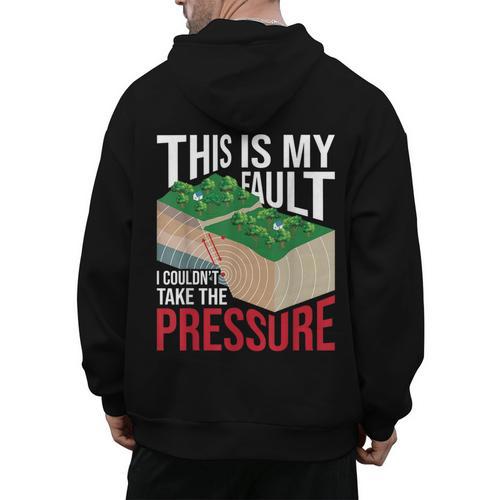 Couldn't Take The Pressure Geology Earth Science Teacher Men's Hoodie Back Print - teacherstshirts.com DE